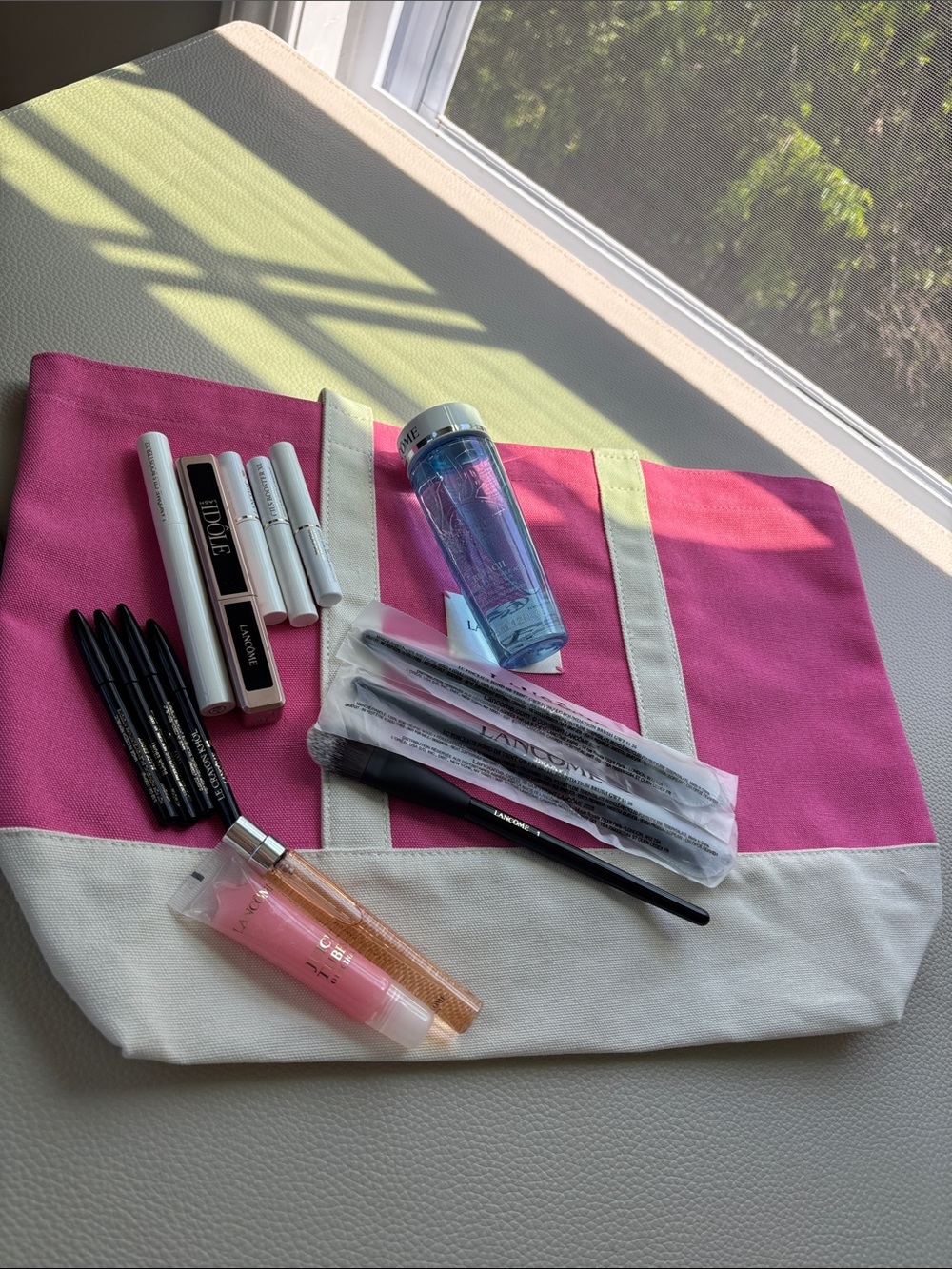 Lancome makeup samples bundle with tote bag